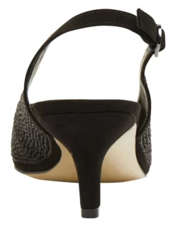 Teagan Black Fabric Heeled Shoes -Myer Clothing Shop 866104210 5 720x928