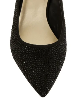 Teagan Black Fabric Heeled Shoes -Myer Clothing Shop 866104210 6 720x928