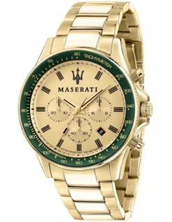 Maserati Sfida Chrono 44mm Gold Watch R8873640005