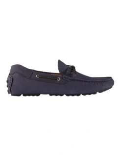 California Navy Nubuck Driving Shoes