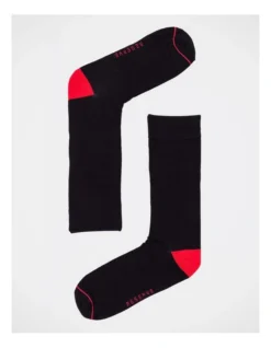 Bamboo Plain Socks 5 Pack In Black -Myer Clothing Shop 867577870 4 2 720x928