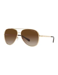 Michael Kors MK1101B Chelsea Gold Sunglasses