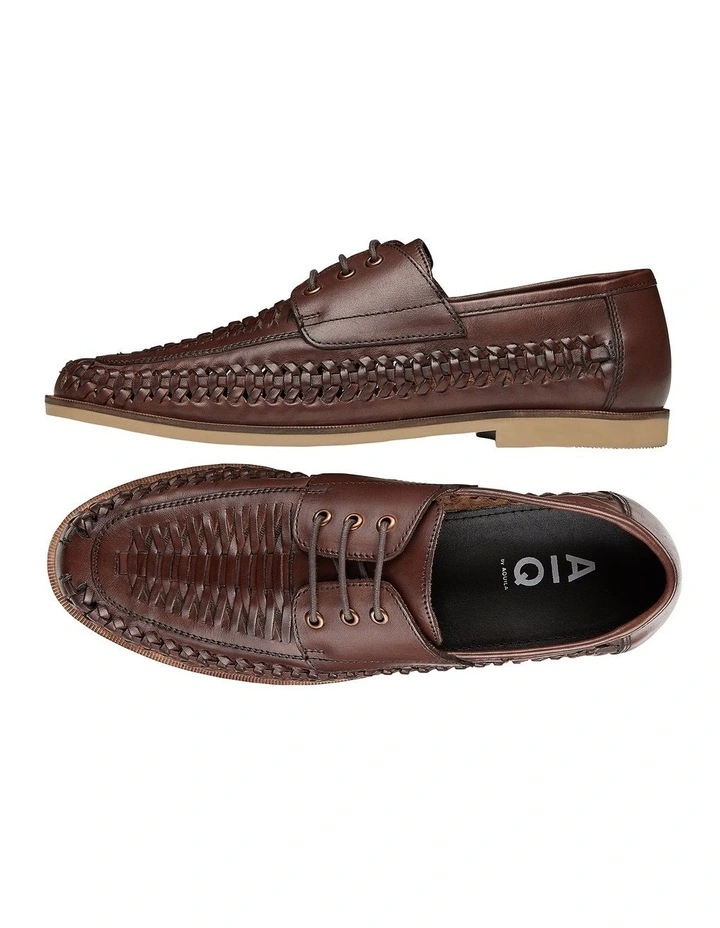 Rowan Brown Leather Casual Shoes 2 Rowan Brown Leather Casual Shoes - Image 2