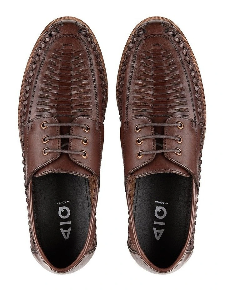 Rowan Brown Leather Casual Shoes 3 Rowan Brown Leather Casual Shoes - Image 3