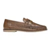 Trey Leather Slip On Shoes In Tan