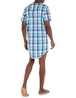 Woven Check Nightshirt In Blue -Myer Clothing Shop 869608900 3 1 720x928