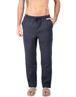 Linen Pants In Navy