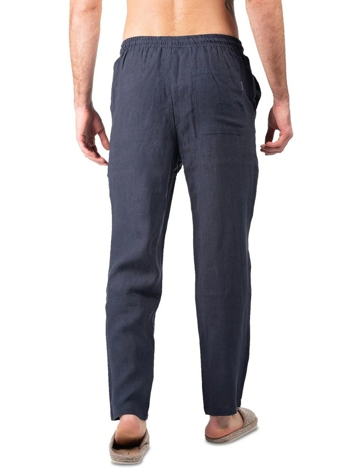 Linen Pants In Navy 5 Linen Pants In Navy - Image 5