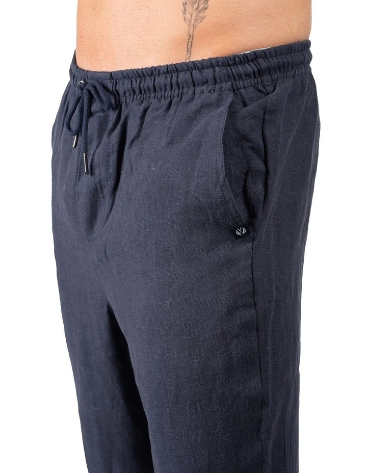 Linen Pants In Navy 6 Linen Pants In Navy - Image 6