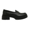 Ravella Sawyer Black Smooth Flat Shoes