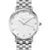 Rosefield Upper East Side Mother Of Pearl Dial And Crystal Indices Silver Bracelet Watch