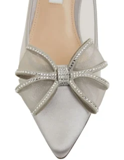 Brite Silver Satin Heeled Shoes 12 Brite Silver Satin Heeled Shoes -Myer Clothing Shop 871765300 6 720x928