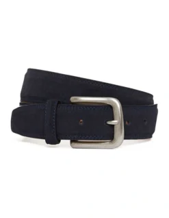 Baudin Navy Suede Belt