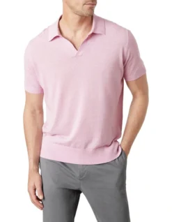 Dickie Knit Polo Pink