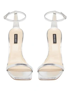Nine West Yess Silver Heels 6 Nine West Yess Silver Heels -Myer Clothing Shop 876563110 3 720x928