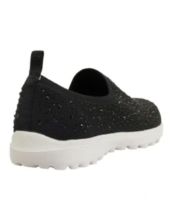 Parlour Black Diamante Sneakers -Myer Clothing Shop 877343590 4 720x928