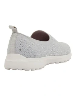 Parlour Light Grey Diamante Sneakers -Myer Clothing Shop 877343860 4 720x928