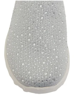 Parlour Light Grey Diamante Sneakers -Myer Clothing Shop 877343860 6 720x928
