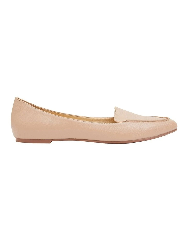 Reno Nude Lizard Flat Shoes 1 Reno Nude Lizard Flat Shoes