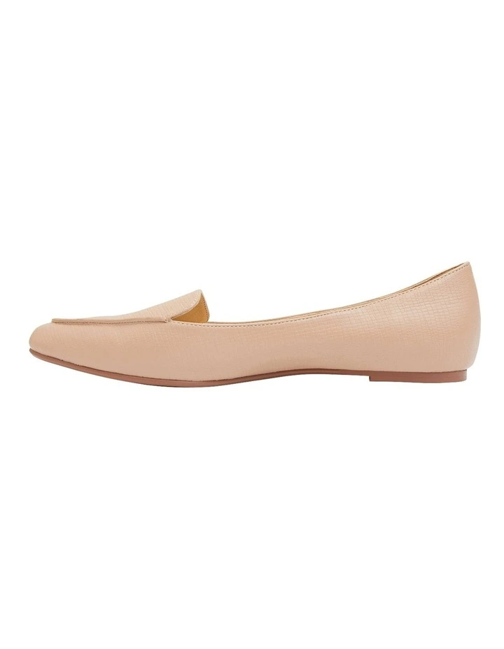 Reno Nude Lizard Flat Shoes 3 Reno Nude Lizard Flat Shoes - Image 3