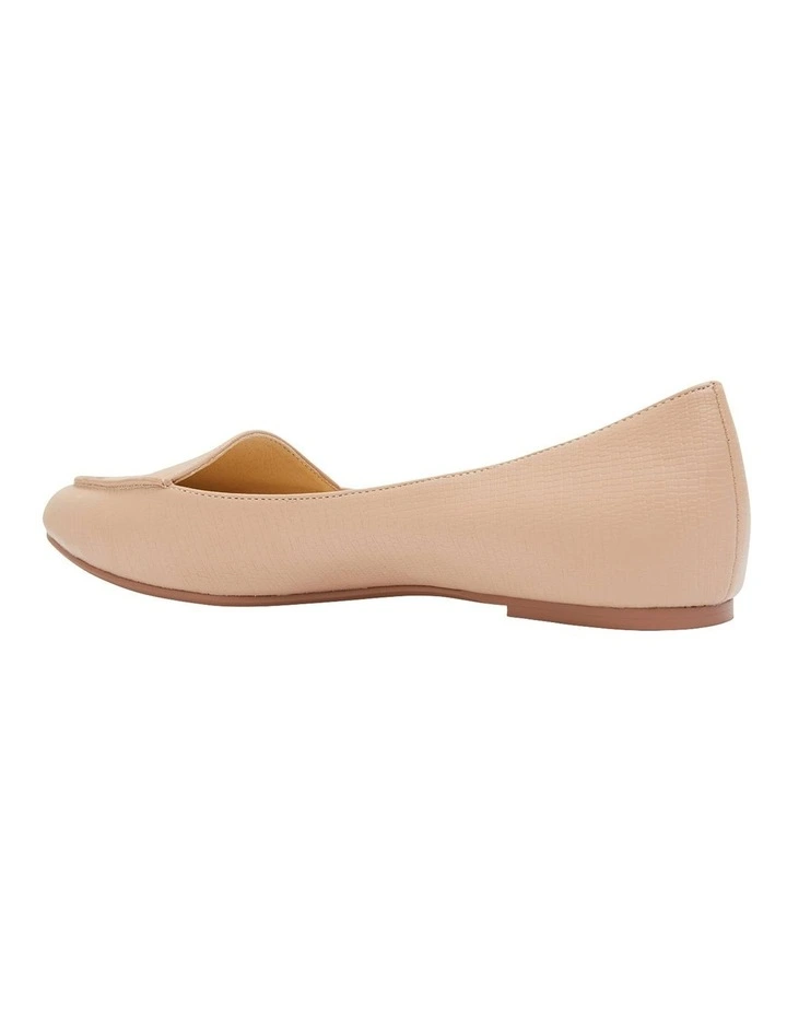 Reno Nude Lizard Flat Shoes 7 Reno Nude Lizard Flat Shoes - Image 7