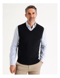 Australian Merino Vest In Navy -Myer Clothing Shop 879842350 7 720x928