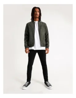 Travis Sueded Bomber Jacket Khaki 11 Travis Sueded Bomber Jacket Khaki -Myer Clothing Shop 879894370 5 1 720x928