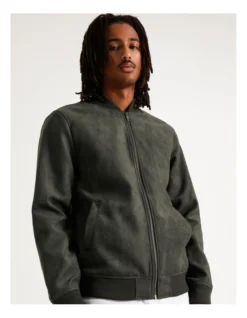 Travis Sueded Bomber Jacket Khaki 13 Travis Sueded Bomber Jacket Khaki -Myer Clothing Shop 879894370 7 1 720x928