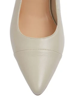 Kirsty Heeled Shoes In Ivory Leather -Myer Clothing Shop 880316740 6 720x928
