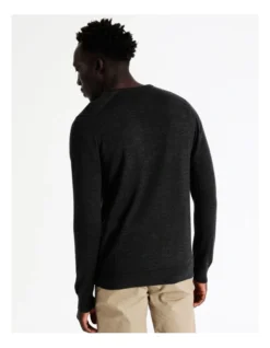 Australian Merino V-Neck Knit In Charcoal 12 Australian Merino V-Neck Knit In Charcoal -Myer Clothing Shop 880380730 6 1 720x928