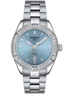 Tissot PR 100 Sport Chic T1019101135100 Watch In Light Blue