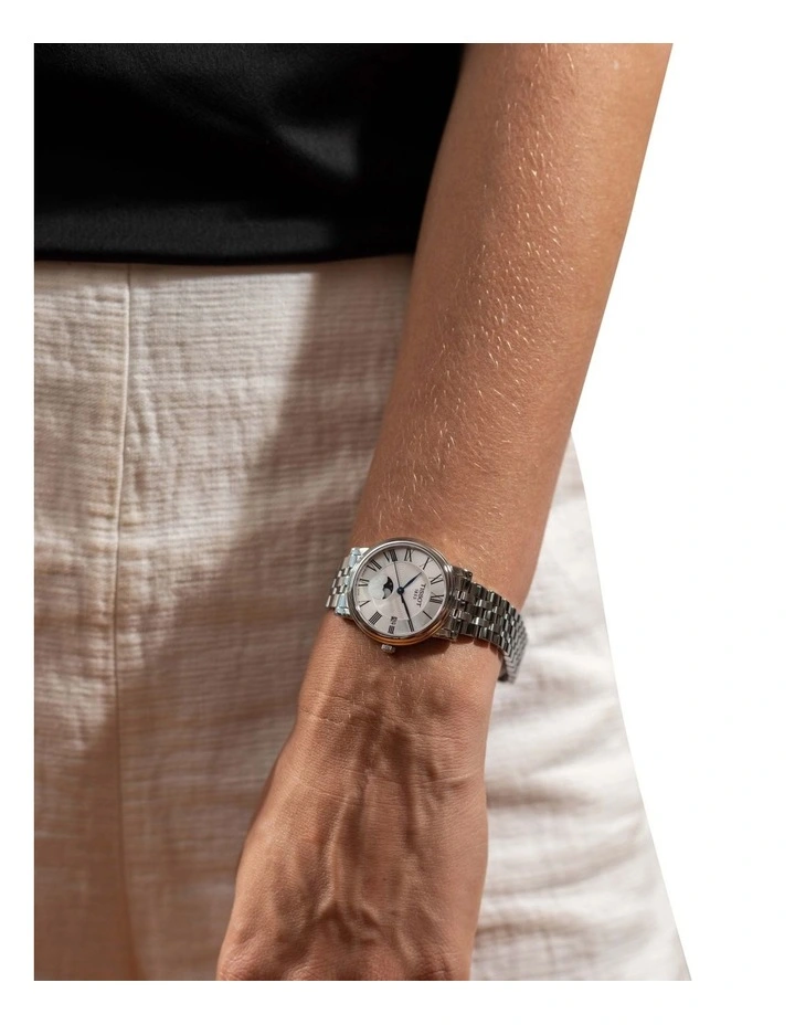 Tissot Carson Premium Lady Moonphase T1222231103300 Watch In Silver 2 Tissot Carson Premium Lady Moonphase T1222231103300 Watch In Silver - Image 2