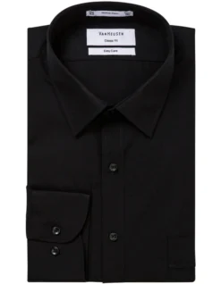 Van Heusen Cotton Long Sleeve Business Shirt Black