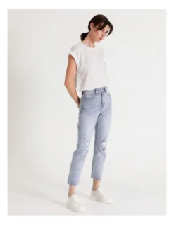 Billie Straight Jean Light Blue Ripped 10 Billie Straight Jean Light Blue Ripped -Myer Clothing Shop 883002430 4 720x928