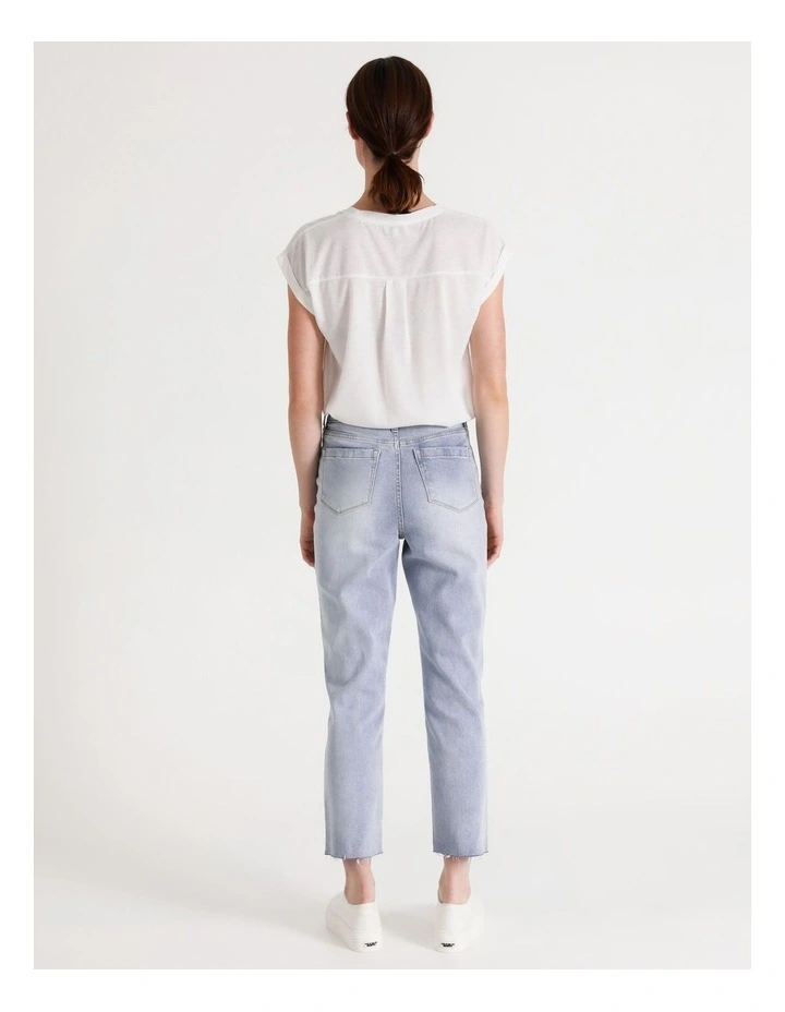 Billie Straight Jean Light Blue Ripped 7 Billie Straight Jean Light Blue Ripped - Image 7