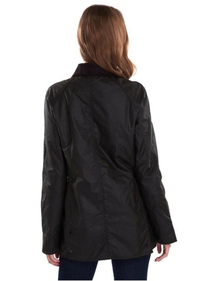 Henry Sartorial X Barbour Women Beadnell Wax Jacket Olive 3 Henry Sartorial X Barbour Women Beadnell Wax Jacket Olive - Image 3