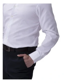 Twill Classic Shirt Single Cufflinks White -Myer Clothing Shop 883058950 883043470 7 720x928