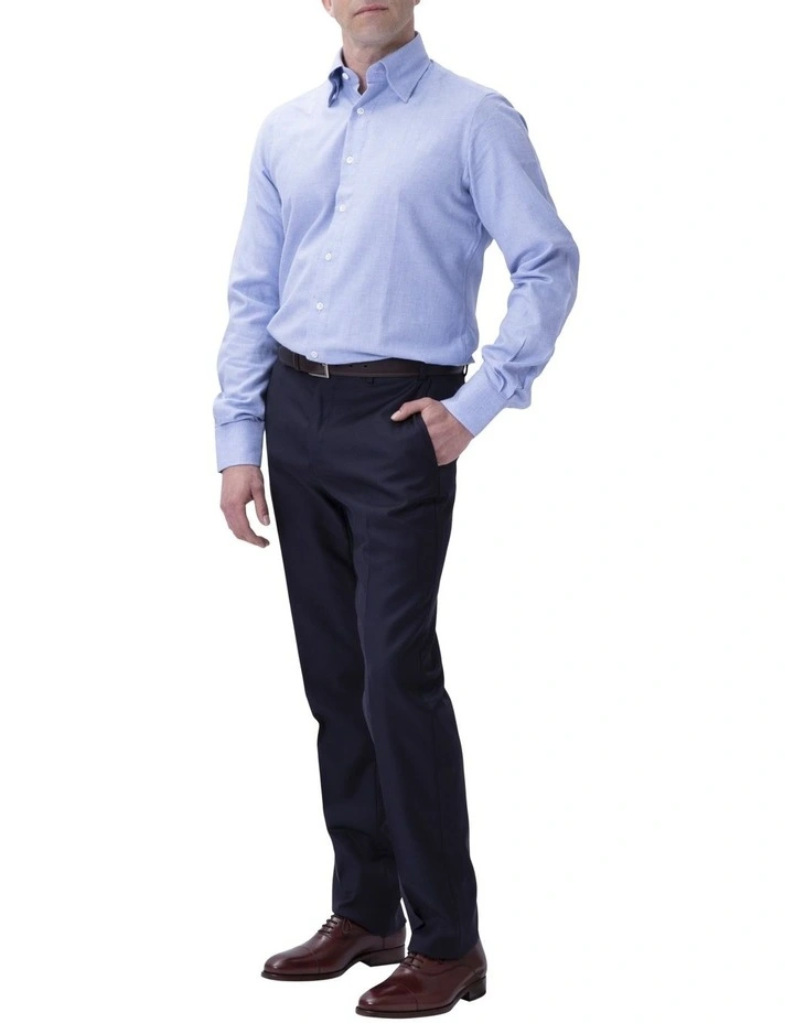 Henry Sartorial X 100 Hands Cashmere Shirt Blue 2 Henry Sartorial X 100 Hands Cashmere Shirt Blue - Image 2