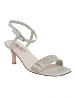 Icon Silver Satin Sandals In Silver Satin 9 Icon Silver Satin Sandals In Silver Satin -Myer Clothing Shop 883335790 2 720x928