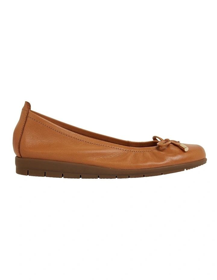 Barton Flat Shoes In Tan Leather 1 Barton Flat Shoes In Tan Leather