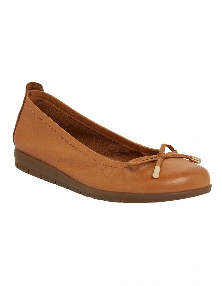 Barton Flat Shoes In Tan Leather 2 Barton Flat Shoes In Tan Leather - Image 2