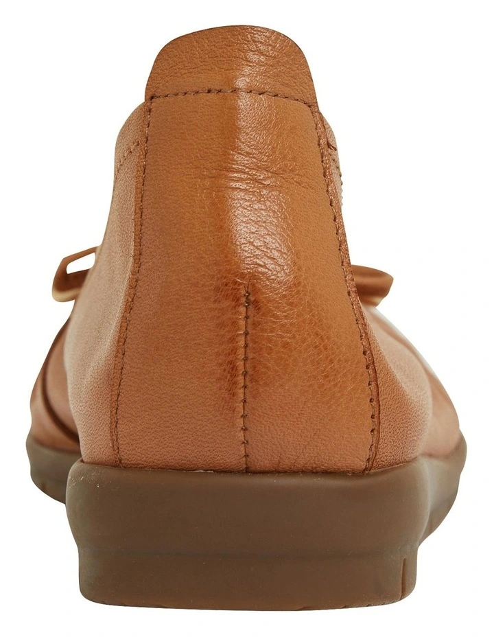 Barton Flat Shoes In Tan Leather 5 Barton Flat Shoes In Tan Leather - Image 5