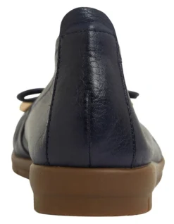 Barton Flat Shoes In Navy Leather -Myer Clothing Shop 883345600 5 720x928
