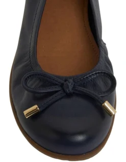 Barton Flat Shoes In Navy Leather -Myer Clothing Shop 883345600 6 720x928