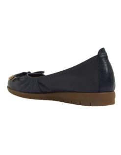 Barton Flat Shoes In Navy Leather -Myer Clothing Shop 883345600 7 720x928