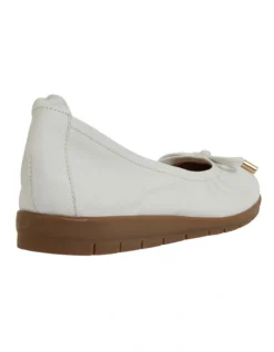 Barton Flat Shoes In White Leather 10 Barton Flat Shoes In White Leather -Myer Clothing Shop 883345780 4 720x928