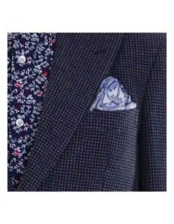 Peak Lapel Allan Blazer Navy Blue -Myer Clothing Shop 883573660 6 720x928