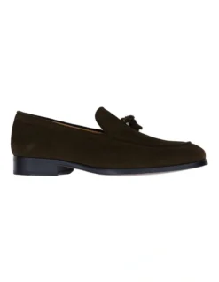 Suede Wesley Loafer Dark Brown
