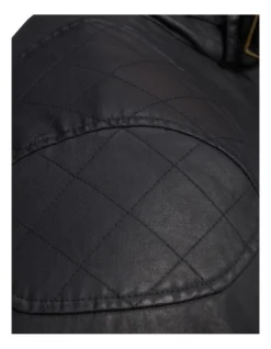 Wax Effect Jacket In Black -Myer Clothing Shop 883785970 6 720x928