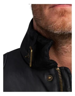 Wax Effect Jacket In Black -Myer Clothing Shop 883785970 7 720x928